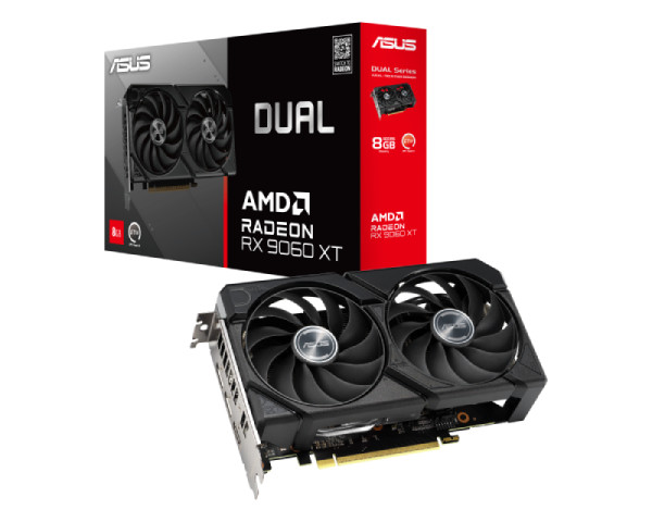 SVGA ASUS RX 9060 XT DUAL 8GB/GDDR6/128bit/crna, DUAL-RX9060XT-8G