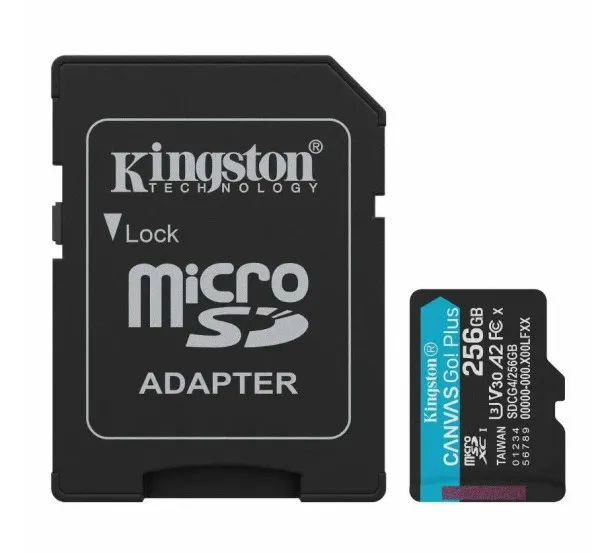 Micro SD Kingston 256B Canvas Go Plus SDCG4/256GB +adapter