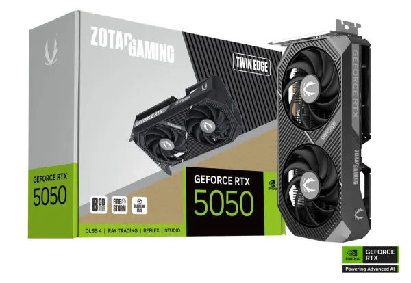 VGA Zotac RTX 5050 Twin Edge 8GB, ZT-B50500E-10M