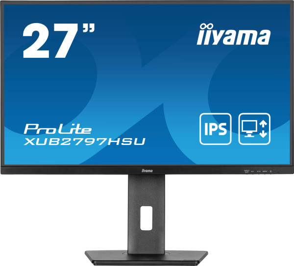 Monitor 27'' Iiyama XUB2797HSU-B2 IPS 1920x1080/100Hz/1ms/HDMI/DP/USB/zvučnici