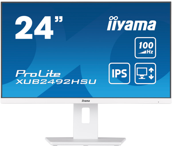 Monitor 23.8'' Iiyama XUB2492HSU-W6 IPS 1920x1080/100Hz/0.4ms/HDMI/DP/USB/zvučnic