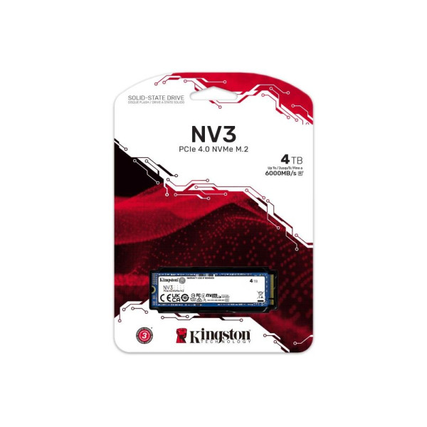 SSD M.2 NVMe Kingston NV3 4TB, Gen.4 SNV3S/4000G