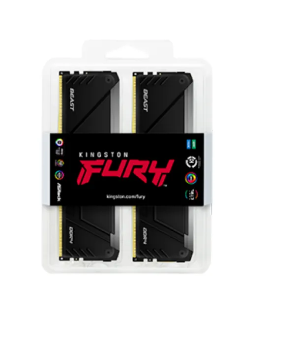 RAM DDR4 64GB (2x32GB) 3200MHz Kingston Fury Renegade RGB KF432C16RB2AK2/64