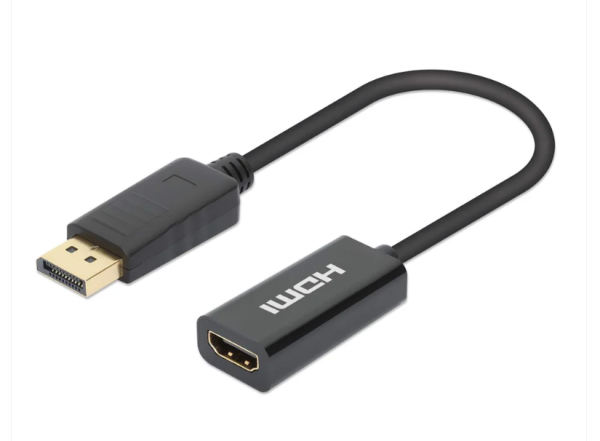 Adapter Manhattan 153713 Displayport - HDMI M/F 4K/60Hz