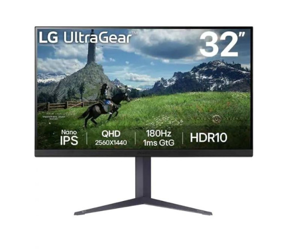 Monitor LG 32GS85Q-B 31.5''/IPS/2560x1440/180Hz/1ms GtG/HDMIx2,DP,USB
