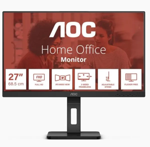 Monitor 27'' AOC 27E3QAF IPS 1920x1080/75Hz/4ms/HDMI/DP/VGA
