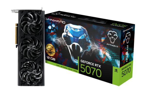 SVGA Gainward RTX 5070 Python III OC 12GB GDDR7 192bit, NE75070S19K9-GB2050T
