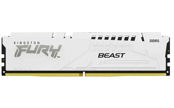 RAM DDR5 Kingston 16GB 5200MHz Fury Beast White KF552C40BW-16