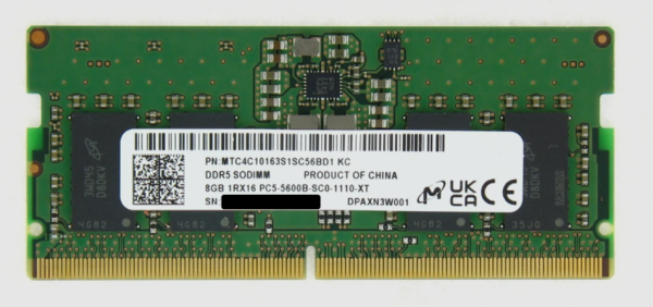 RAM SODIMM DDR5 8GB 5600MHz Micron MTC4C10163S1SC56BD1 bulk