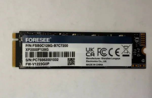 SSD Foresee 128GB M.2 2280 FSB0C128G-B7C7200 BULK
