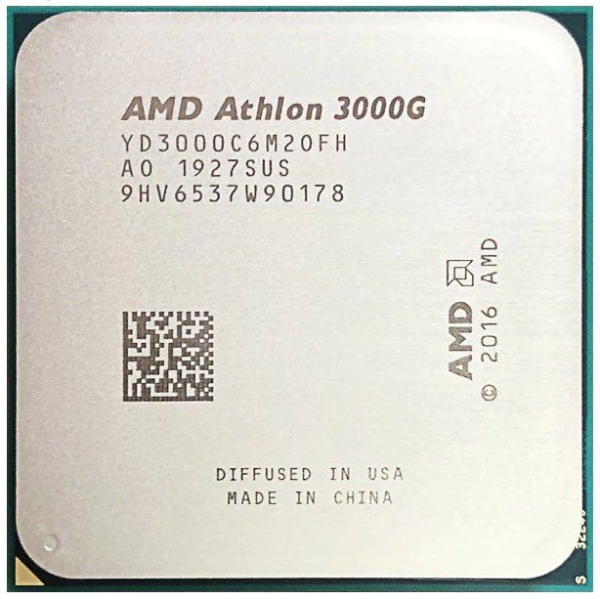 CPU AM4 AMD Athlon 3000G 2C/4T 3.5GHz, 5MB, YD3000C6M2OFH