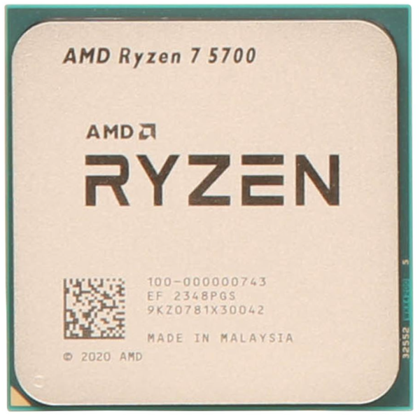 CPU AM4 AMD Ryzen 7 5700 8C/16T, 3.70-4.60GHz 100-000000743 Tray