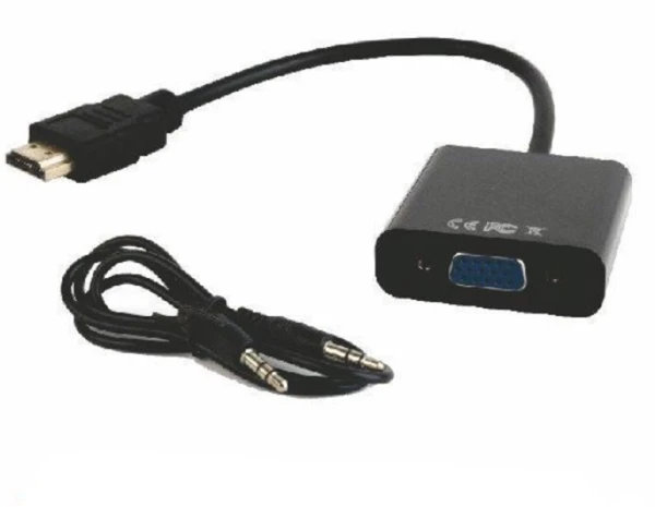 A-HDMI-VGA-06 Adapter GEMBIRD HDMI to VGA with audio Black