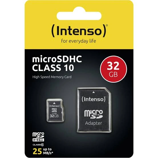 Micro SD Intenso 32GB Class10 3413480 + adapter