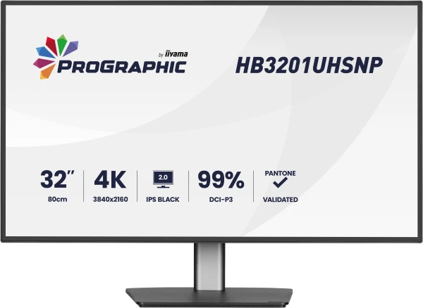 Monitor 32'' Iiyama HB3201UHSNP-B1 IPS 3840x2160/60Hz/4ms/HDMI/DP/USB/RJ45/pivot