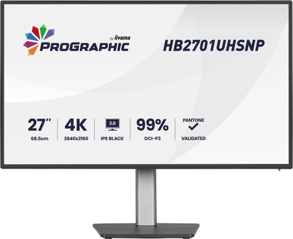 Monitor 27'' Iiyama HB2701UHSNP-B1 IPS 3840x2160/60Hz/4ms/HDMI/DP/USB/RJ45/pivot