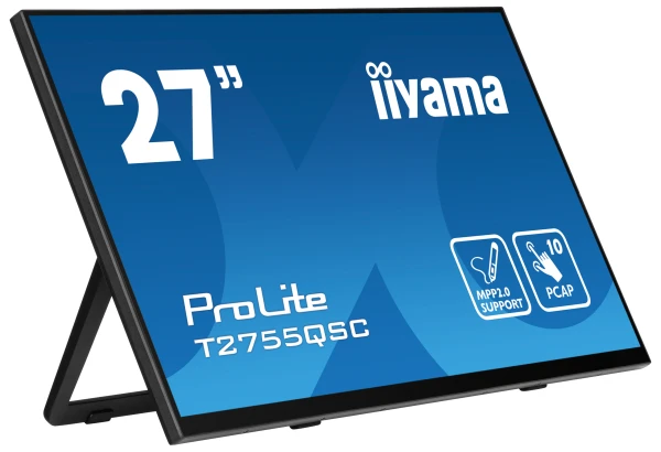 Monitor 27'' Iiyama ProLite T2755QSC-B1 IPS 2560X1440/75Hz/5ms/HDMI/USB/touch
