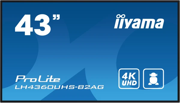Digitalni ekran 43'' Iiyama LH4360UHS-B2AG VA 3840x2160/Android 11/60Hz/6.5ms