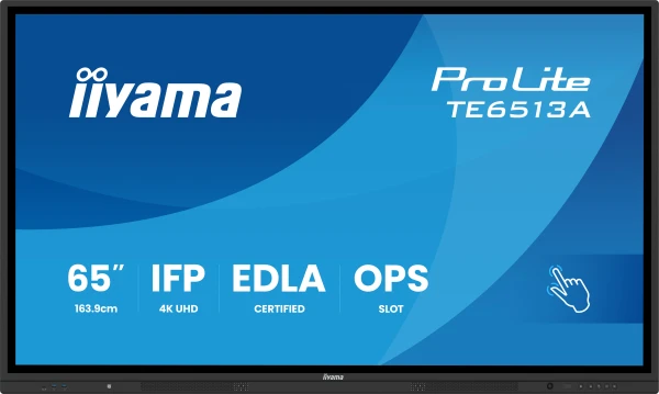 Interaktivni ekran 65'' Iiyama TE6513A-B3AG IPS 3840x2160/Android 14/8ms/HDMI/DP