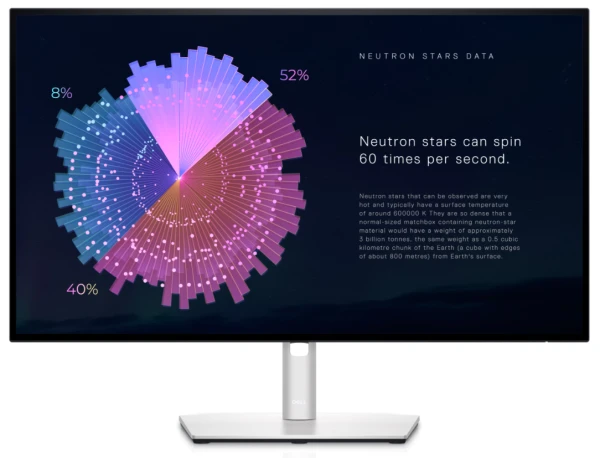 68,47cm/27'' (2560x1440) Dell U2722DE Quad HD 5ms IPS HDMI DP USB-C Black Silver