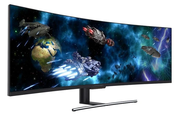 Monitor 49'' LC-Power LC-M49-DFHD-144-C-Q QLED VA 3840x1080/144Hz/6ms/2xHDMI/2xDP