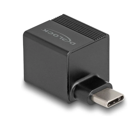 Delock USB-C to Gigabit LAN RJ45 Adapter (USB Type-C Male), Black
