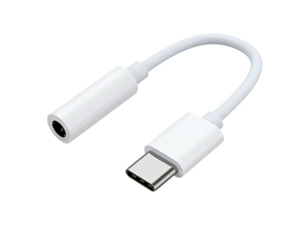 USB-C to 3.5mm Headphone Jack Adapter, White
