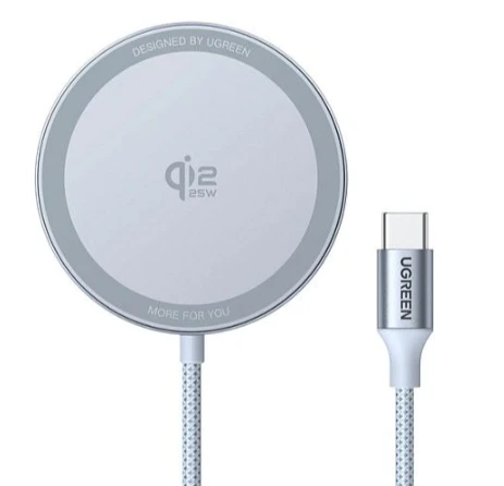 UGREEN W753 MagFlow Magnetic Wireless Charging Pad 25W Qi2 Certified, Silver