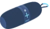 Zvučnik Bluetooth Flow plavi sa plavim dugmićima VK-3414-BL