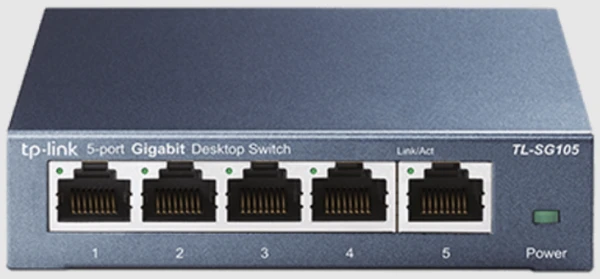 Switch TP-LINK TL-SG105 Gigabit 10/100/1000Mbps metal