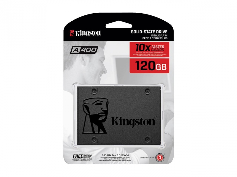 SSD 2.5'' SATA Kingston A400 120GB, SA400S37/120G
